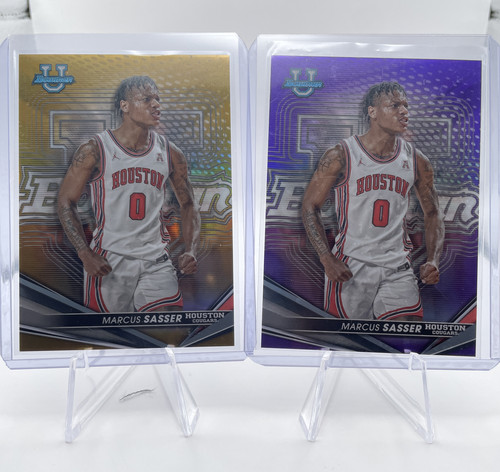 2022 23 Bowman U Best Marcus Sasser Gold Refractor 50 Lava 75 100 Set (x5) (3).1