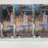 2022 23 Bowman U Chrome Marcus Sasser Refractor Auto 499 + Base Auto Set (x4) (1)