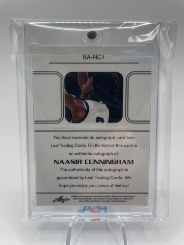 2021 22 Leaf Memories Naasir Cunningham 1990 Bronze Rookie Auto #BA NC1 (2).1