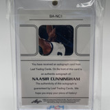 2021 22 Leaf Memories Naasir Cunningham 1990 Bronze Rookie Auto #BA NC1 (2)