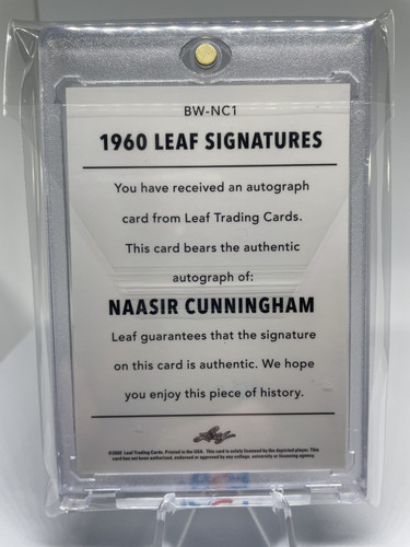 2021 22 Leaf Memories Naasir Cunningham 1960 Signatures Bronze Rookie Auto (4).1