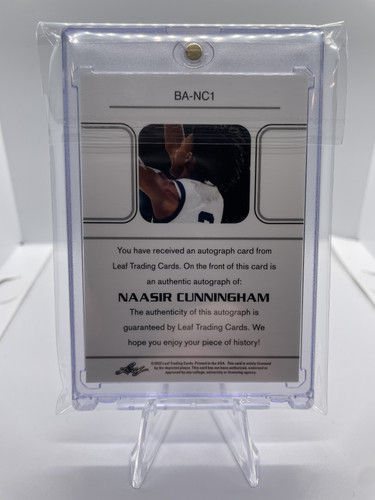 2021 22 Leaf Memories Naasir Cunningham 1990 Bronze Rookie Auto #BA NC1 (4).1