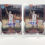 2022 23 Bowman U Chrome Marcus Sasser Refractor Auto 499 + Base Auto Set (x4) (4)