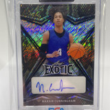 2022 23 Leaf Exotic Naasir Cunningham Diagonal Shimmer Snakeskin Rookie Auto 9 (1)