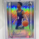 2021 22 Leaf Metal Naasir Cunningham Silver Prizm Rookie Auto #BA NC1 (1)