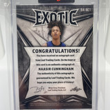 2022 23 Leaf Exotic Naasir Cunningham Diagonal Shimmer Snakeskin Rookie Auto 9 (2)