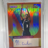 2022 23 Leaf Vivid Naasir Cunningham Orange Rookie Auto 10 (1)