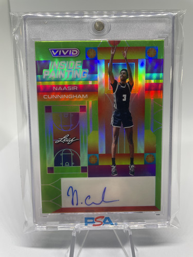 2022 23 Leaf Vivid Naasir Cunningham Inside Painting Green Rookie Auto 15 (1).1