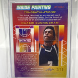 2022 23 Leaf Vivid Naasir Cunningham Inside Painting Green Rookie Auto 15 (2)