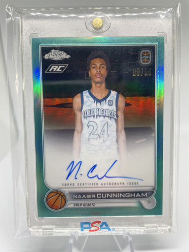 2022 23 Topps OTE Chrome Naasir Cunningham Aqua Refractor Rookie Auto 99 (1).1