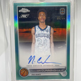 2022 23 Topps OTE Chrome Naasir Cunningham Aqua Refractor Rookie Auto 99 (1)