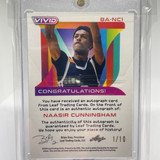 2022 23 Leaf Vivid Naasir Cunningham Orange Rookie Auto 10 (2)