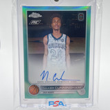 2022 23 Topps OTE Chrome Naasir Cunningham Aqua Refractor Rookie Auto 99 (3)