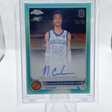 2022 23 Topps OTE Chrome Naasir Cunningham Aqua Refractor Rookie Auto 99 (7)