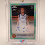 2022 23 Topps OTE Chrome Naasir Cunningham Aqua Refractor Rookie Auto 99 (5)