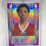 2021 22 Leaf Metal Portrait Naasir Cunningham Pink Rainbow Rookie Auto 25 (1)