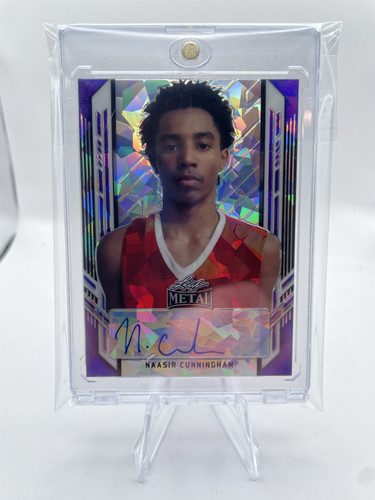 2021 22 Leaf Metal Portrait Naasir Cunningham Purple Ice Rookie Auto 20 (1).1