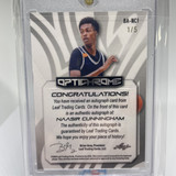 2022 23 Leaf Optichrome Naasir Cunningham Prismatic Rainbow Rookie Auto 5 (2)