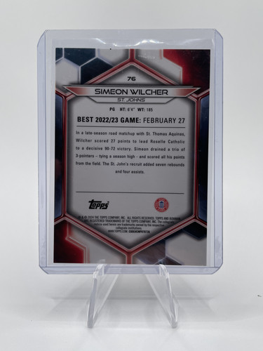 2023 24 Bowman U Best Simeon Wilcher Yellow Refractor 75 Green 99 100 Set (9 (8).1
