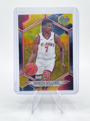 2023 24 Bowman U Best Simeon Wilcher Yellow Refractor 75 Green 99 100 Set (9 (7).1