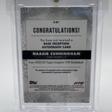 2022 23 Topps OTE Inception Naasir Cunningham Base Rookie Auto 199 (8)