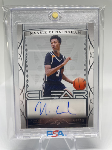 2022 23 Leaf Trinity Clear Naasir Cunningham Silver Rookie Auto 49 (1).1