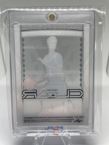 2022 23 Leaf Trinity Clear Naasir Cunningham Silver Rookie Auto 49 (2).1