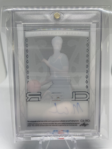 2022 23 Leaf Trinity Clear Naasir Cunningham Platinum Holo Rookie Auto 25 (6).1