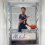 2022 23 Leaf Trinity Clear Naasir Cunningham Platinum Holo Rookie Auto 25 (5)