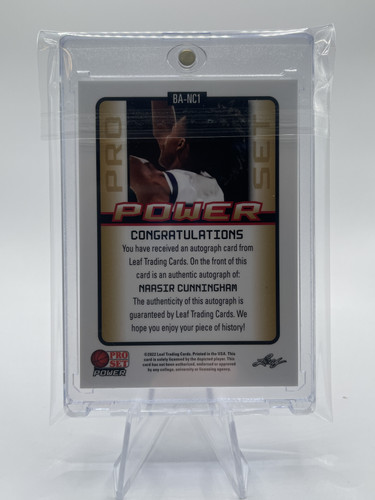 2021 22 Leaf Pro Set Power Naasir Cunningham Platinum Rookie Auto 10 (2).1