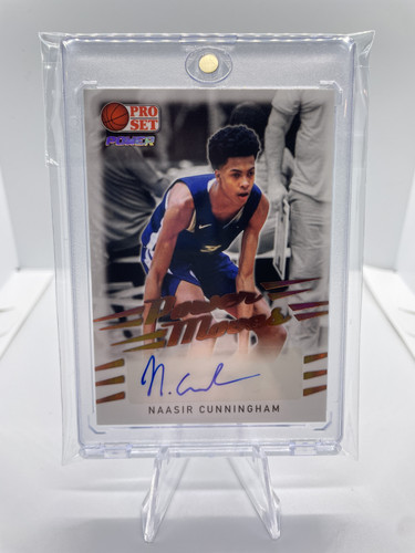 2021 22 Leaf Pro Set Power Naasir Cunningham Bronze Rookie Auto #PM NC1 (3).1