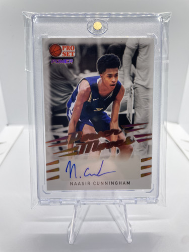 2021 22 Leaf Pro Set Power Naasir Cunningham Bronze Rookie Auto #PM NC1 (5).1