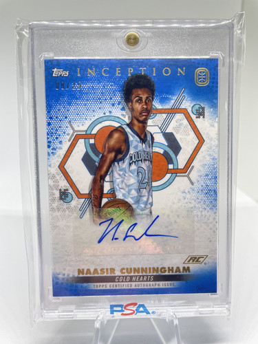 2022 23 Topps OTE Inception Naasir Cunningham Blue Rookie Auto 25 (3).1