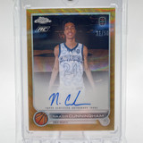 2022 23 Topps OTE Chrome Naasir Cunningham Gold Refractor Rookie Auto 50 (3)