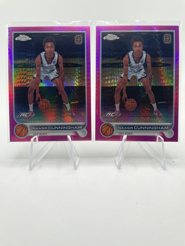 2022 23 Topps OTE Chrome Naasir Cunningham Green Refractor 75 Blue 99 150 (8).1