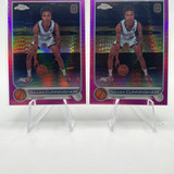 2022 23 Topps OTE Chrome Naasir Cunningham Green Refractor 75 Blue 99 150 (8)