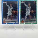 2022 23 Topps OTE Chrome Naasir Cunningham Green Refractor 75 Blue 99 150 (10)