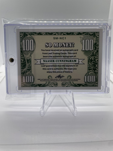 2021 22 Leaf Metal Naasir Cunningham So Money Mojo Prizm SP Rookie Auto (2).1