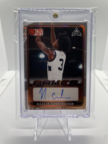 2021 22 Leaf Pro Set Power Naasir Cunningham Bronze Rookie Auto #PM NC1 (13).1