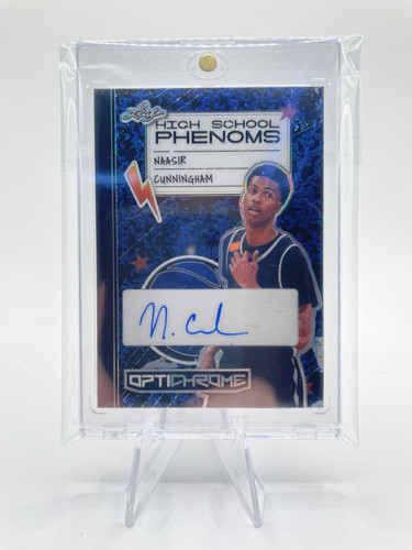 2022 23 Leaf Optichrome Naasir Cunningham High School Blue Auto 5 (1).1