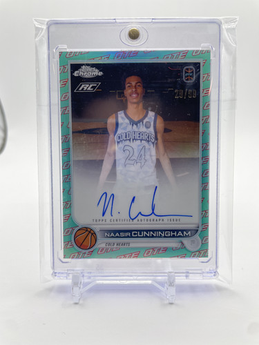 2022 23 Topps OTE Chrome Naasir Cunningham OTE Border Refractor Auto 99 #CA NC1 (1).1