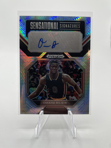 2023 24 Panini Prizm Draft Picks Omaha Biliew Hyper Prizm Rookie Auto (1).1