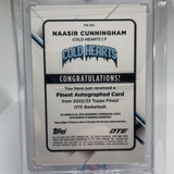 2022 23 Topps OTE Finest Naasir Cunningham Blue Wave Rookie Auto 150 (2)