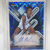 2022 23 Topps OTE Finest Naasir Cunningham Blue Wave Rookie Auto 150 (1)