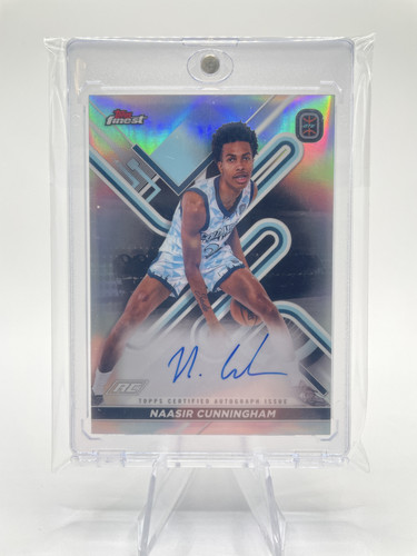 2022 23 Topps OTE Finest Naasir Cunningham Finest Refractor Rookie Auto #FA NC (1).1
