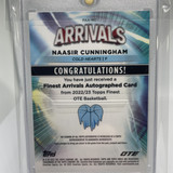 2022 23 Topps OTE Finest Naasir Cunningham Arrivals Rookie Auto 99 (2)