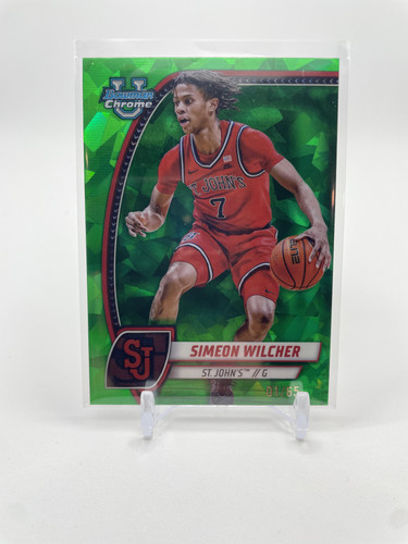 2023 24 Bowman U Chrome Simeon Wilcher Gold 50 Green 99 Yellow 75 Set (x15) (3).1