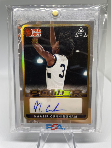2021 22 Leaf Pro Set Power Naasir Cunningham Gold Rookie Auto 5 (1)