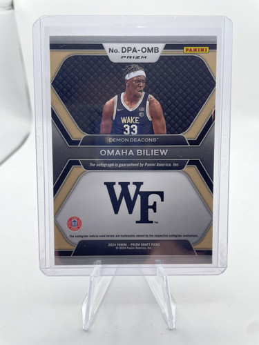 2024 25 Panini Prizm Draft Picks Omaha Biliew Prizm Rookie Auto (2).1