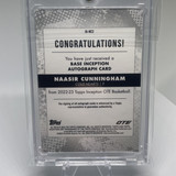 2022 23 Topps OTE Inception Naasir Cunningham Base Rookie Auto 199 (4)